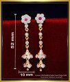 jhumka earrings models, jhumka earrings new design, gold earrings jhumka latest design, impon stone jimikki design, impon jhumki,  Impon jhumki earrings price, white stone jhumka earrings, impon jimiki design, gold plated jhumka