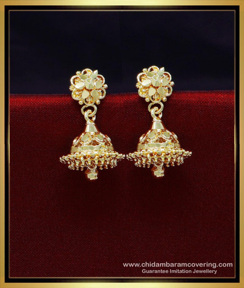 gold plated jhumkas, yellow gold jhumka design, gold jhumka design latest, gold jhumka design with price, jhumka design gold earrings, jhumka earrings gold designs, gold buttalu earrings designs, jhumka latest design of gold earrings, new design of gold jhumka