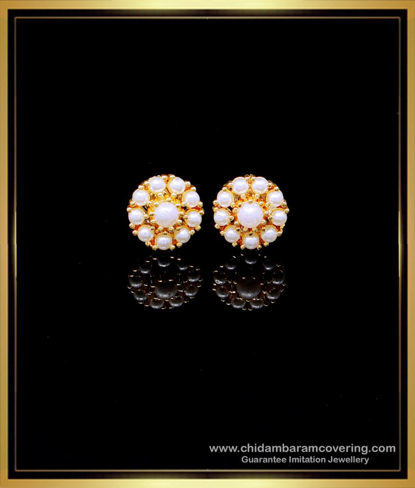 Original Pearl Stud Earrings, stud earrings pearl, earrings design gold simple, pearl earrings design, earrings design in tanishq, earrings design gold simple, small earrings design gold, latest gold earrings design, gold plated earrings, 1 gram gold plated earrings