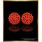 ERG1973 - South Indian Jewelry Red Coral Earrings Gold Designs