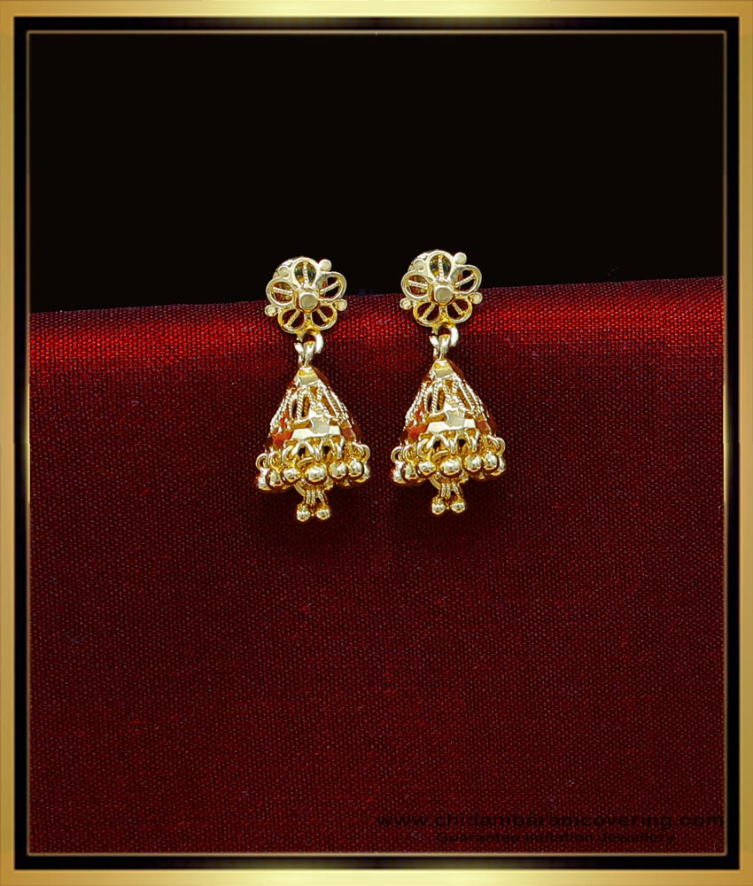 white stone jhumkas, gold plated jhumkas, gold plated earrings, gold plated jewelry online, gold plated earrings for women, 1 gram gold earrings, 1 gram gold jewellery online, 1 gram gold plated earrings, 1 gram gold jewellery online shopping cash on delivery