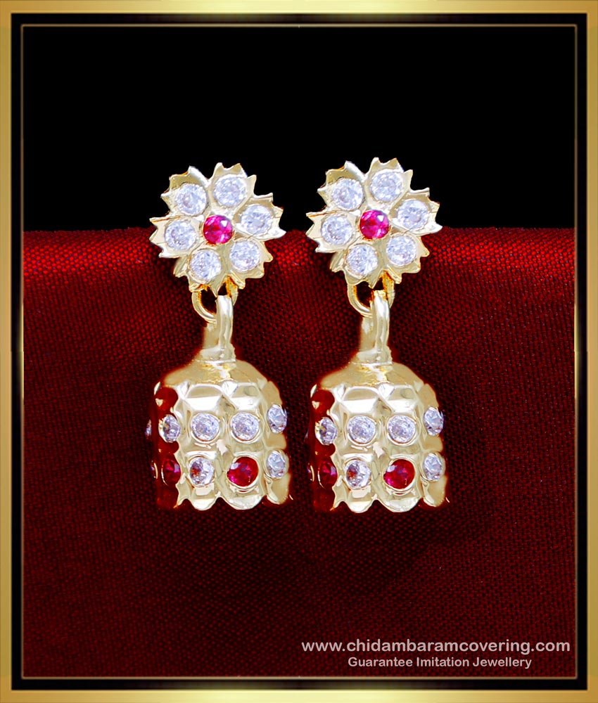 Impon Jewellery online shopping, impon earrings designs, impon stud earrings, impon earrings online shopping, impon earrings jhumka, impon jewellery, jhumka earrings, jhumka earrings gold, Jhumka earrings gold design, Bridal Jhumka Earrings Gold