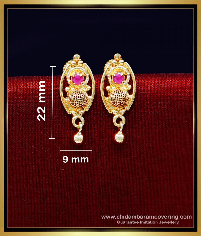 tops daily wear cute small gold earrings designs