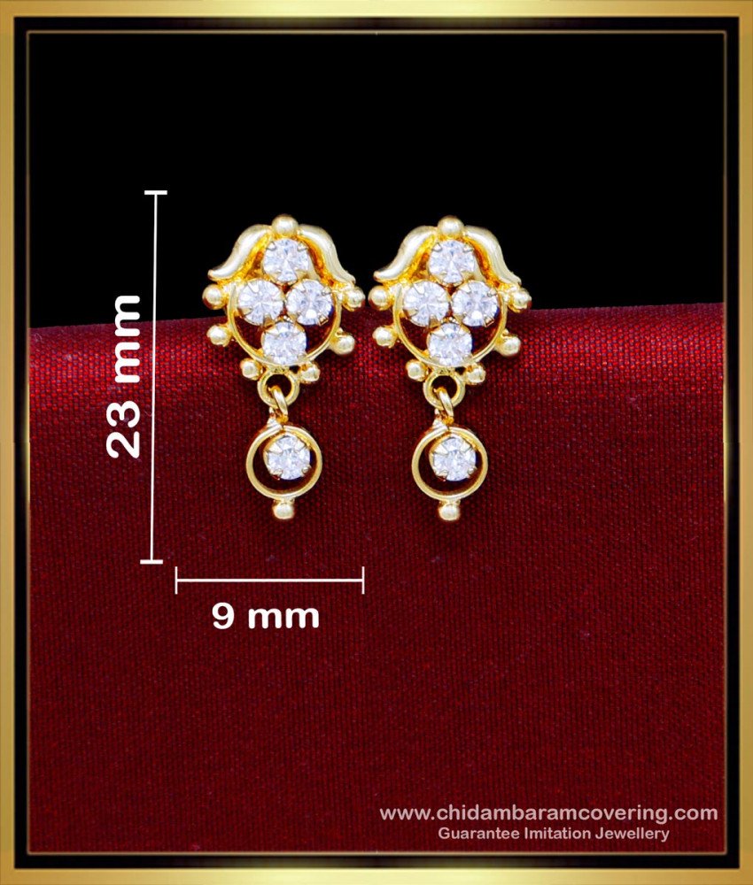 earring stud design gold