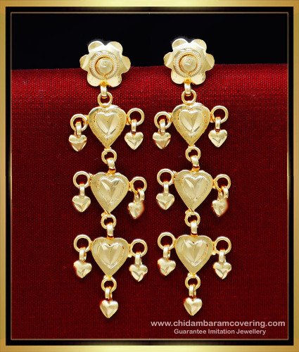 ERG2184 - Trendy Gold Design 1 Gram Gold Earrings for Women