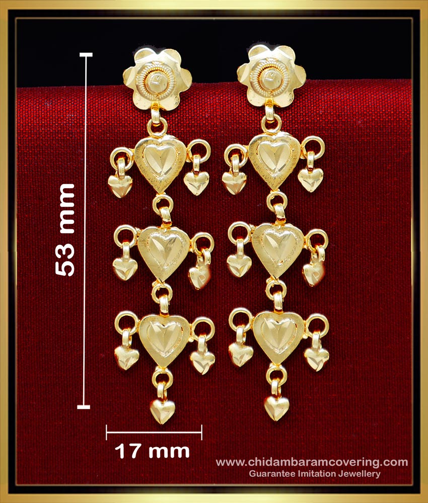 1 gram gold plated earrings