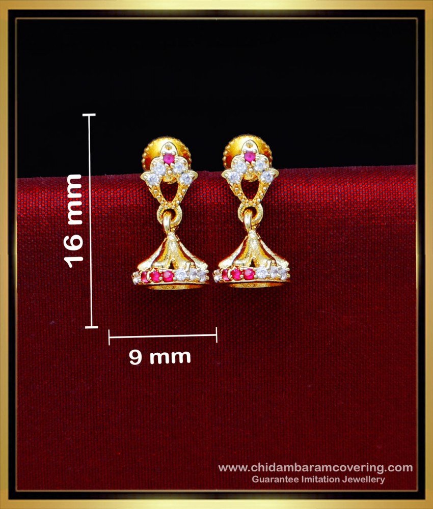 Small jhumka earrings