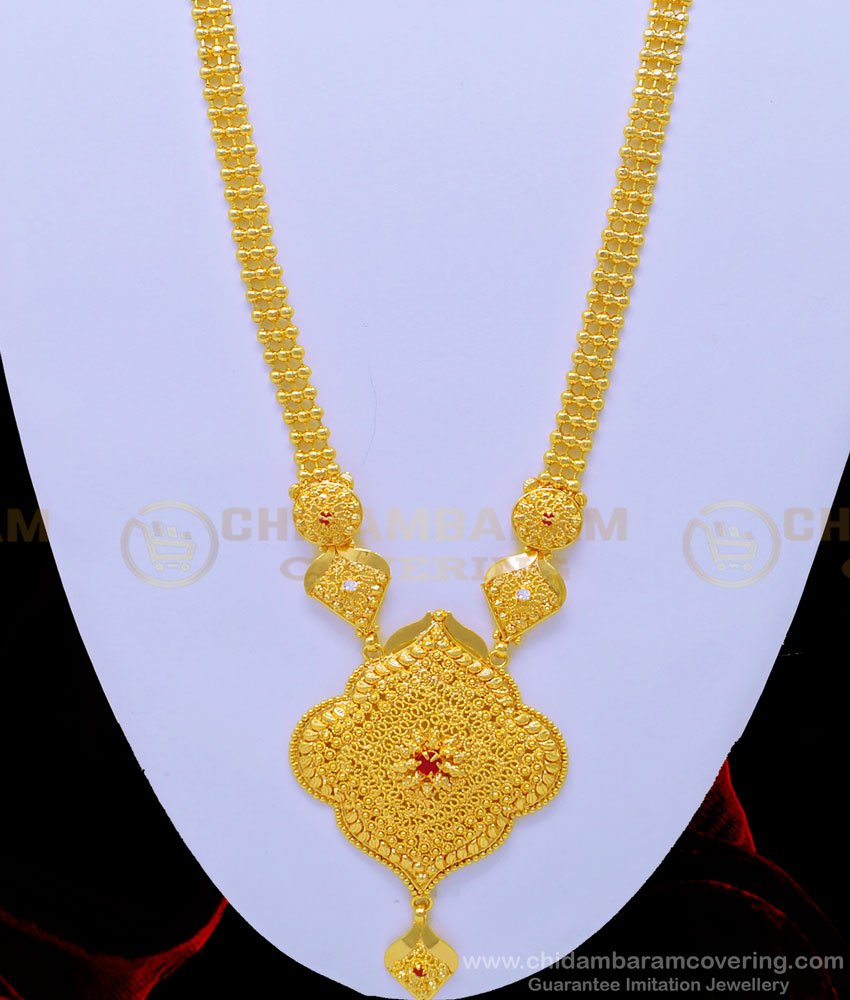 long haram, mulla mottu haram, kerala haram, stone haram, one gram gold haram, gold haram, long haram,