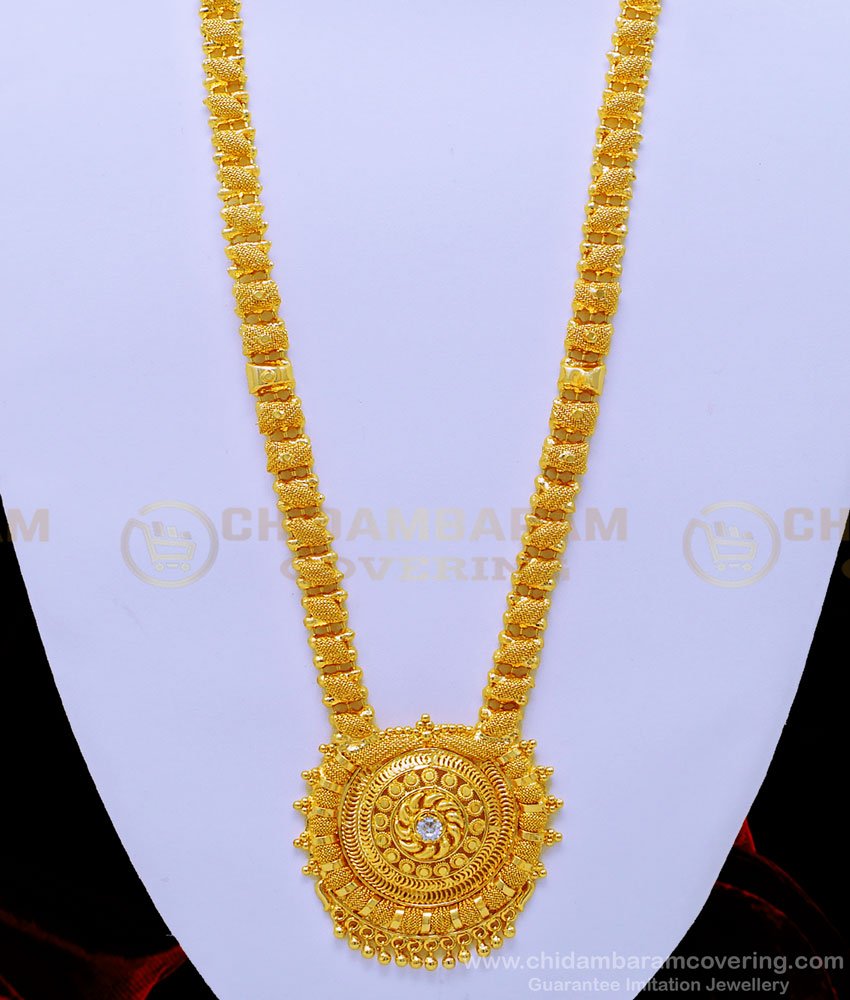 one gram gold haram, covering haram, gold plated haram, gold covering haram, gold haram design in 40 grams, haram design, stone haram, 1 gram gold plated jewellery