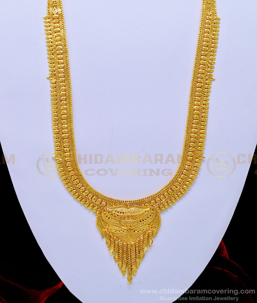 bridal haram, haram designs new model, haram design in grt, raani haar set, rani haram, set haram gold design, haram earring set,