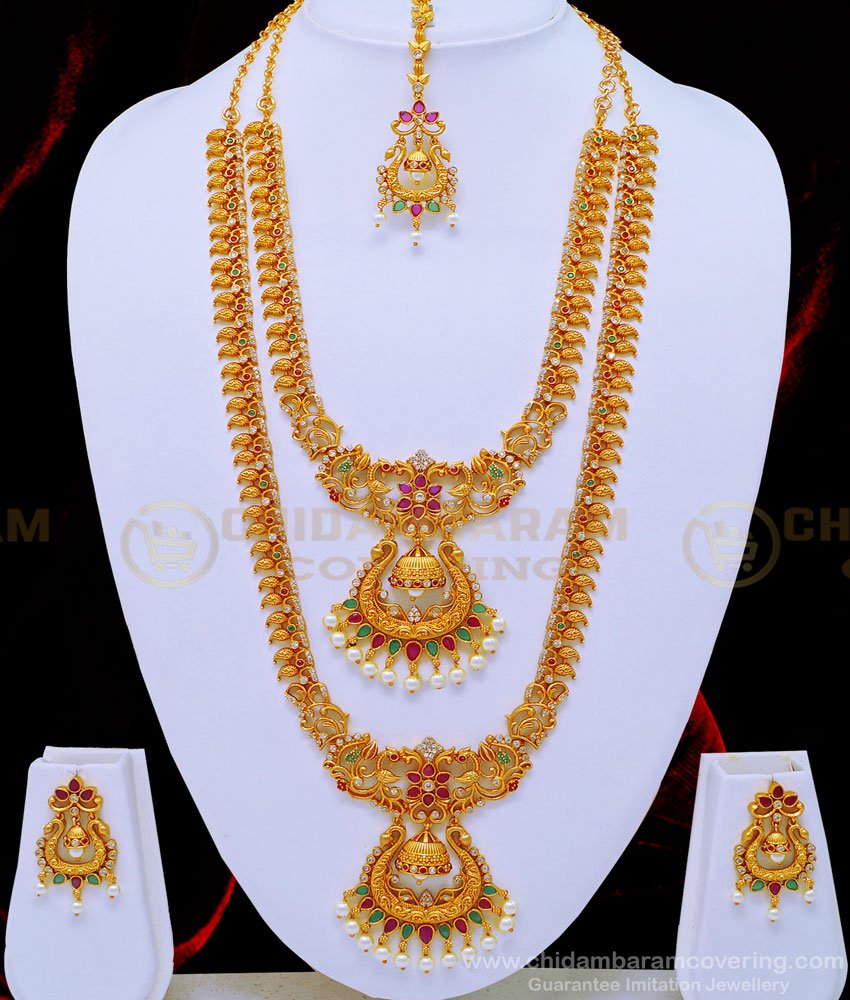 nagas collections, nagas bridal jewellery,bridal jewellery set, temple jewellery, ad stone jewellery, 