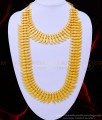 HRM678 - One Gram Gold Traditional Kerala Mala and Necklace Combo Set For Wedding 