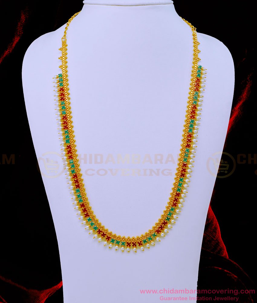 stone haram, pearl haram, mutyala haram, pearl haram designs, mutyala haram designs, beads haram, gold haram designs, south indian jewellery, 