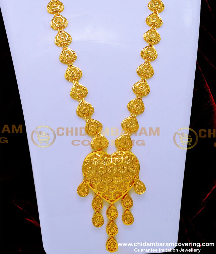 Real Gold Design Dubai Mini Haram with Earrings Online