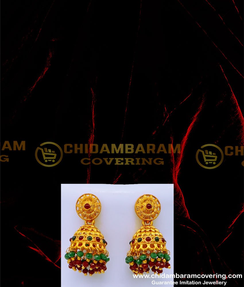 Latest Kemp Stone Lakshmi Design Temple Jewellery Online