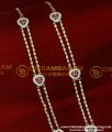 Beautiful Gold Look Impon Long Stone Haram Designs Online