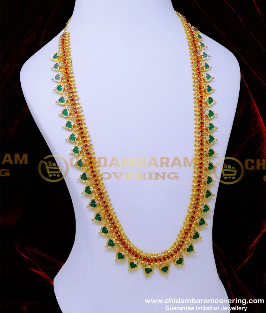 kerala jewellery, kerala haram design, palakka necklace gold, palakka mala online, kerala jewellery, 1 gram gold plated jewellery, 1gm gold plated jewellery, palakka mala 