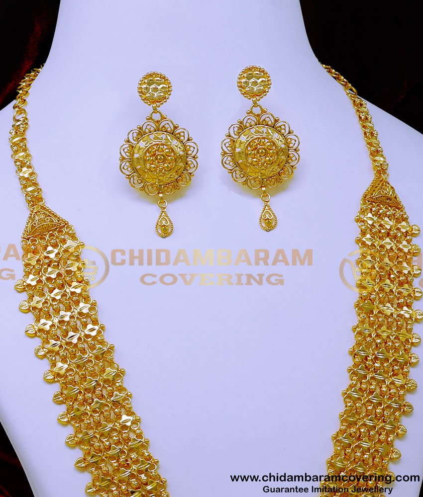 dubai jewellery designs, dubai necklace design, gold necklace design in dubai, dubai jewellery design, dubai gold earrings design, raani haram, rani haar, rani haar design, rani haar gold design, 1.5 tola rani haar design, rani haar gold design