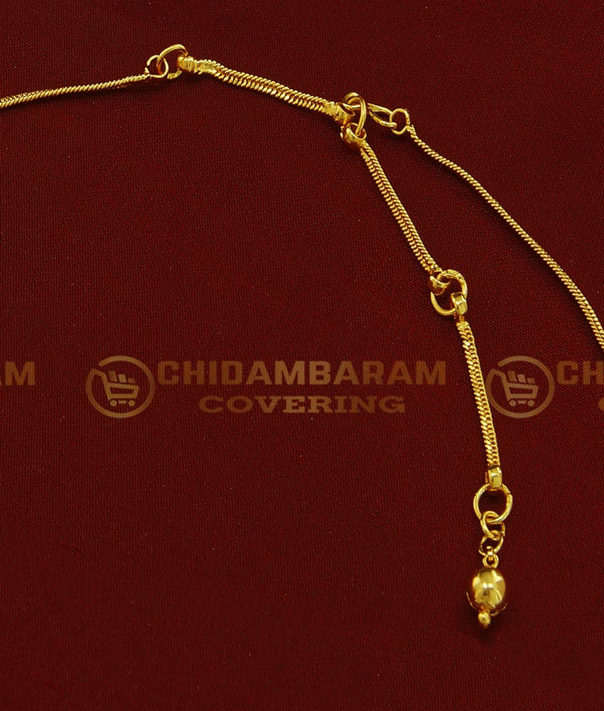 HIP001 - Beautiful Kids Waist Chain Gold Plated Thin Chain Arunakodi|Aranjanam Gold Design for Boy Baby 