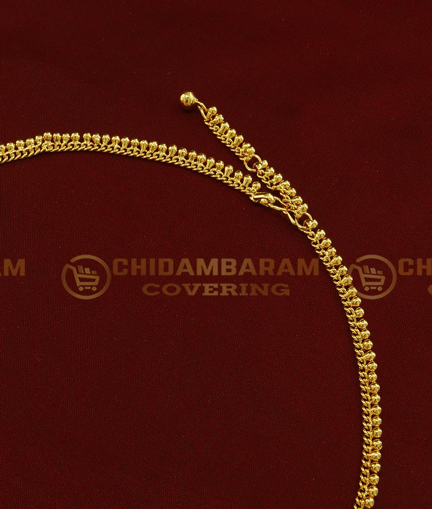 HIP004 - Real Gold Like Baby Girl Aranjanam Gold Beads Muuthu Arunakodi Design Waist Chain Buy Online