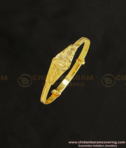 KBL033 - 1.10 Size One Gram Gold Stylish Adjustable Bracelet for Boy Baby