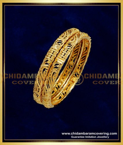 KBL039 - 2.0 Size Latest Gold Kids Bangles Design 1 Gram Gold Guarantee Bangles Online 