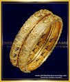 KBL041 - 1.10 Size Beautiful Flower Design One Gram Gold Daily Wear Kids Bangle 