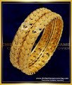 KBL043 - 2.0 Size Trendy Leaf Bangle Design Daily Wear 1 Gram Gold Kids Bangles Online 