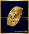 KBL046 - 1.10 Size Latest Gold Plated Real Gold Look Screw Open Single Kada Baby Bangles