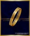 KBL052 - 1.10 Size 1 Gram Gold Plain Thin Light Weight Daily Wear Gold Bangles Design for Kids