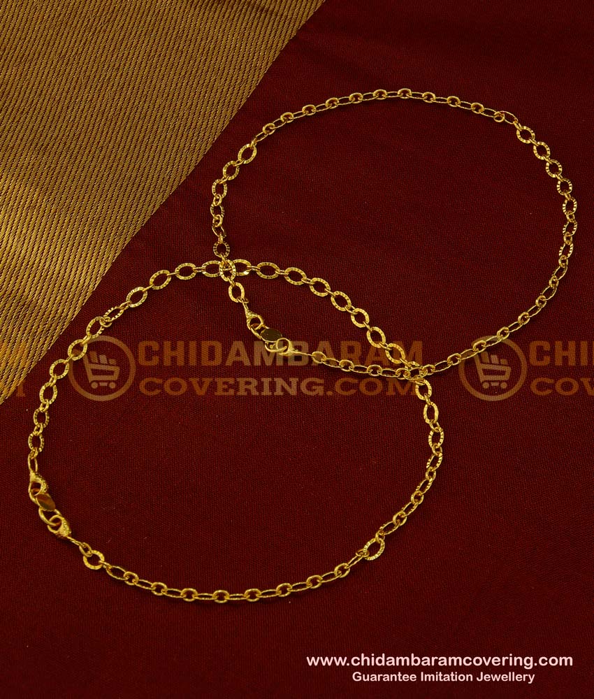 anklet design in gold, latest kolusu designs, latest anklet designs, padasaram gold, padasaram