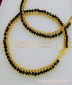 ANK071 - 9.5 Inch Latest Black Crystal Beads Anklet Designs Gold Plated Black Anklet Design Online