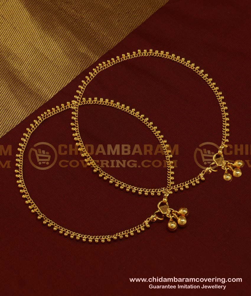 real gold plated payal, thulhan payal,