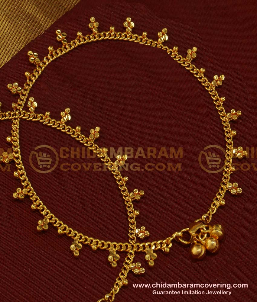 real gold plated payal, thulhan payal,