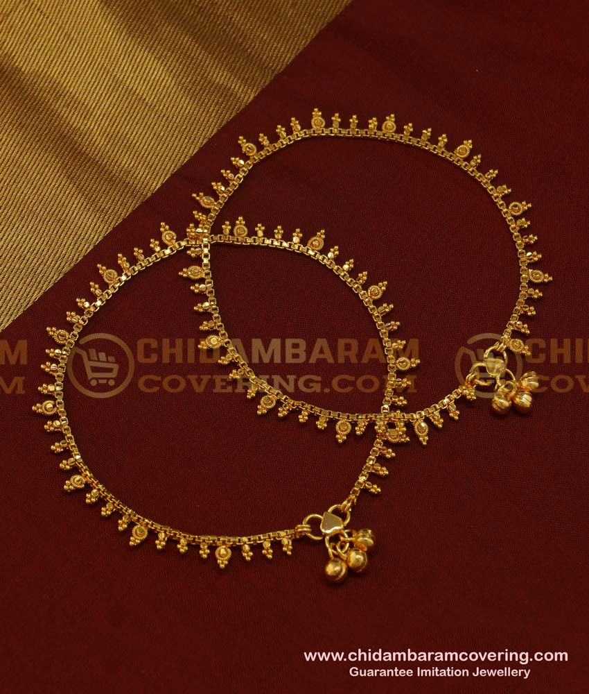 real gold plated payal, thulhan payal,