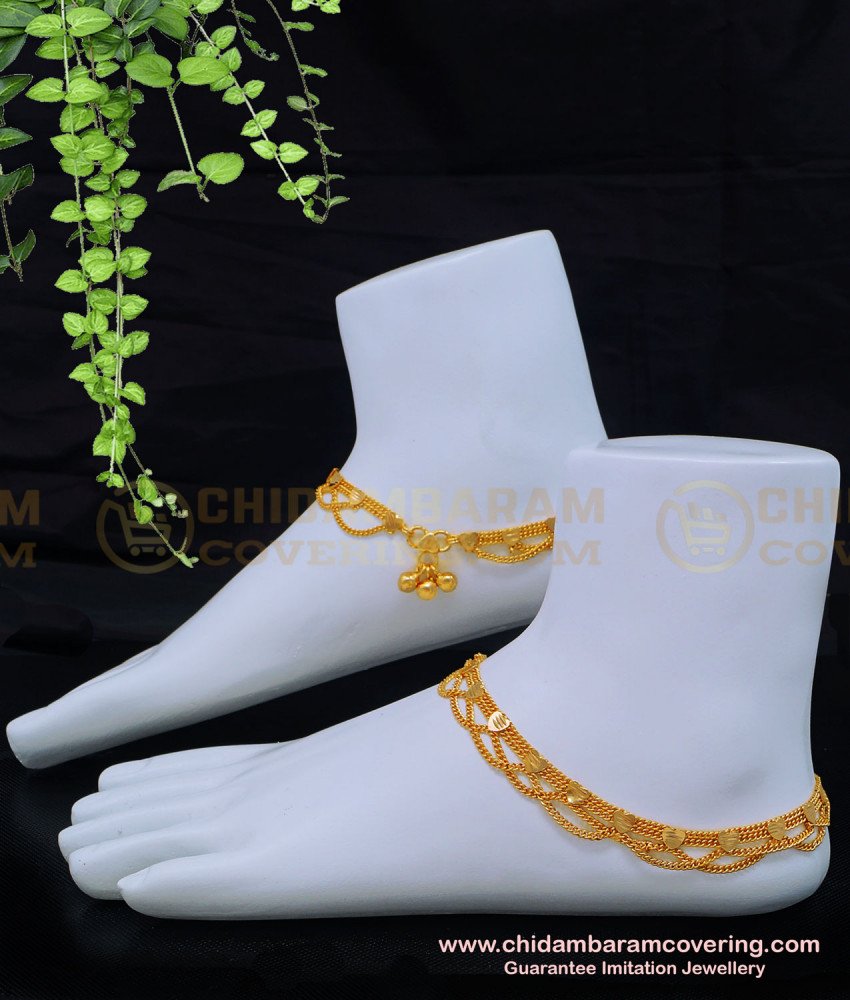 gold payal. gold kolusu, thnga kolusu, gold anklet, covering kolusu, imitation anklet,