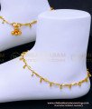 gold kolusu, gold payal. gold anklet, light weight anklet, gold covering anklet, covering kolusu, payal design, padasaram models, payal design simple