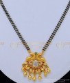 black beads chain, short mangalsutra, gold mangalsutra, new model mangalsutra, traditional mangalsutra, indian mangalsutra, indian thali, nallapusalu, 