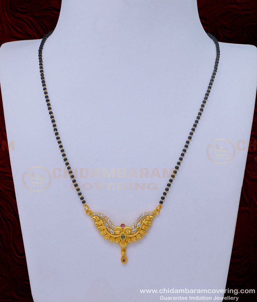 black beads chain, short mangalsutra, gold mangalsutra, new model mangalsutra, traditional mangalsutra, indian mangalsutra, indian thali, nallapusalu, 