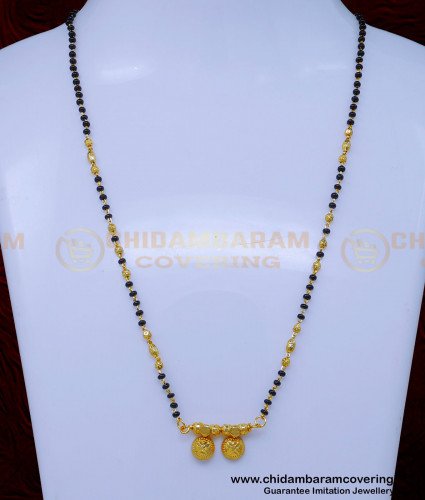 BBM1106 - Traditional Mangalsutra with Black Beads for Daily Use