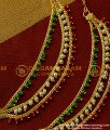 MAT24 - Trendy 1 Gram Gold Tri Color Champaswaralu Design Ear Side Chain Buy Online