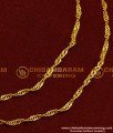 MAT71 - One Gram Gold Simple Light Weight Flexible Thin Twisted Chain Mattal Ear Chain Designs Online