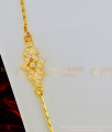 MCHN311 - 30 Inches Gold Design Full White Stone Impon Mugappu Chain Best Price Online 