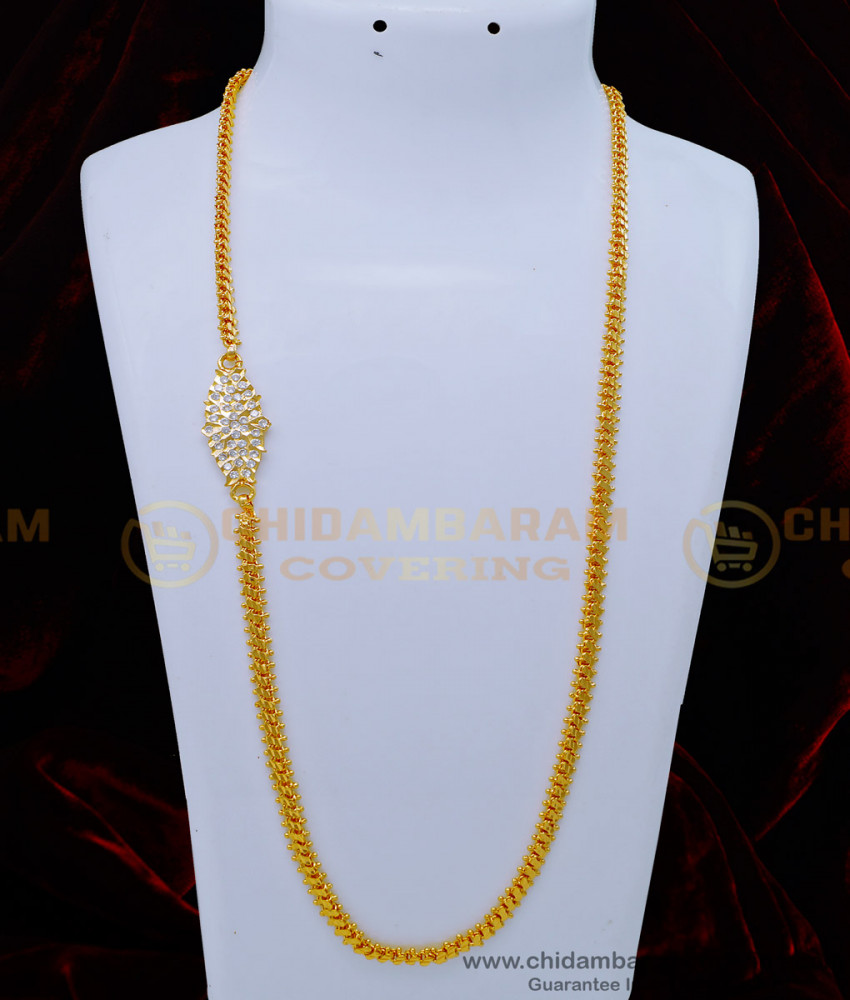 impon mugappu chain, impon jewellery online, mopu chain, stone mugappu, covering mugappu chain, gold covering mugappu, south indian mugappu. 