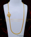 Impon Round Stone Mugappu Gold Thali Chain Model