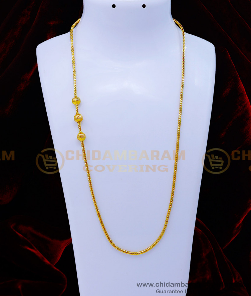 without stone mugappu chain, 1 gram gold thali chain online, one gram gold thali chain designs, gold plated mugappu chain online