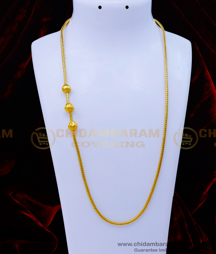 without stone mugappu chain, 1 gram gold thali chain online, one gram gold thali chain designs, gold plated mugappu chain online