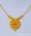 NLC1012 - Simple Gold Design Weight Daily Wear Flower Design Necklace for Women