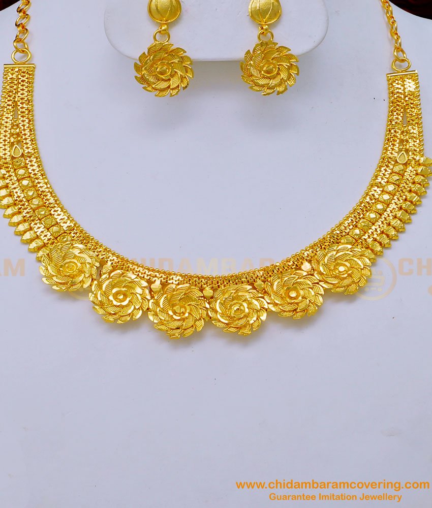 imitation jewellery, enamel necklace,gold forming necklace, one gram gold necklace, 