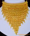 NLC1058 - Beautiful Bridal Jewellery Kerala Gold Inspired Elakkathali Choker Necklace Online